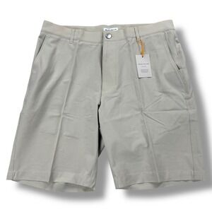 NWT Peter Millar Shackleford Crown Sport Performance Shorts Men's Size 33 Sand